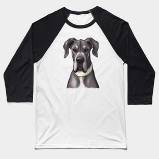 Cute Great Dane Drawing Baseball T-Shirt